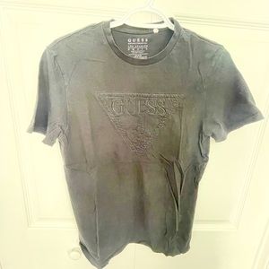 Guess Black logo T-Shirt.  Embroidered Logo. Men’s size small.  EUC